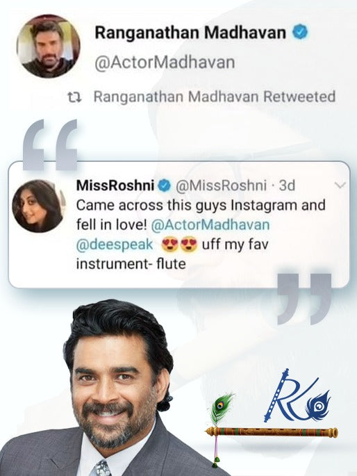 Recognition shared with Krishna Flute